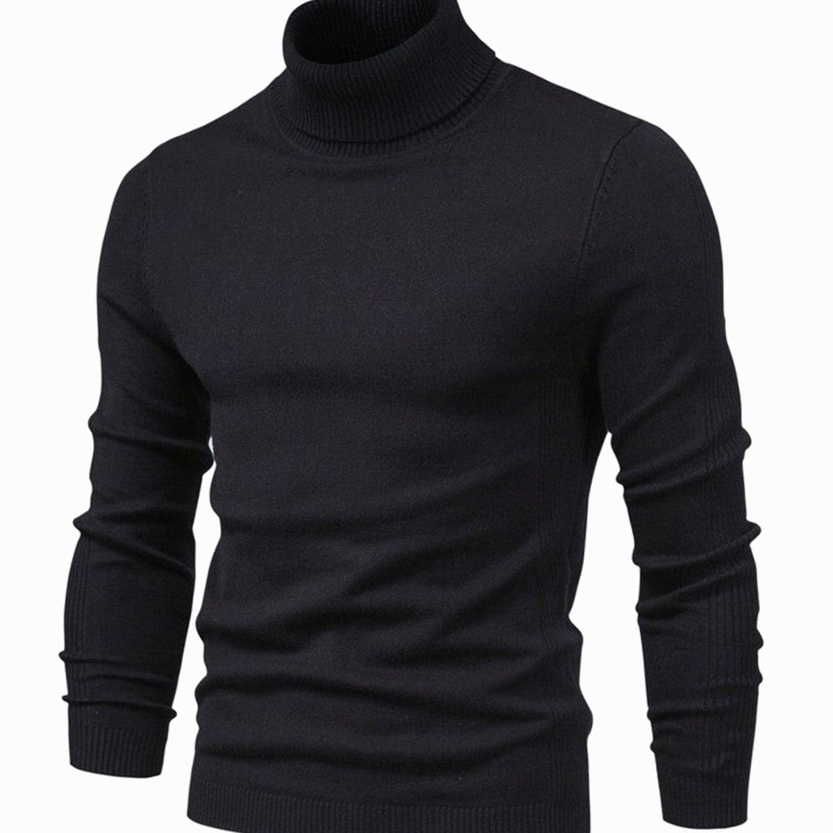Pull à col roulé en maille - Maison Flavigny