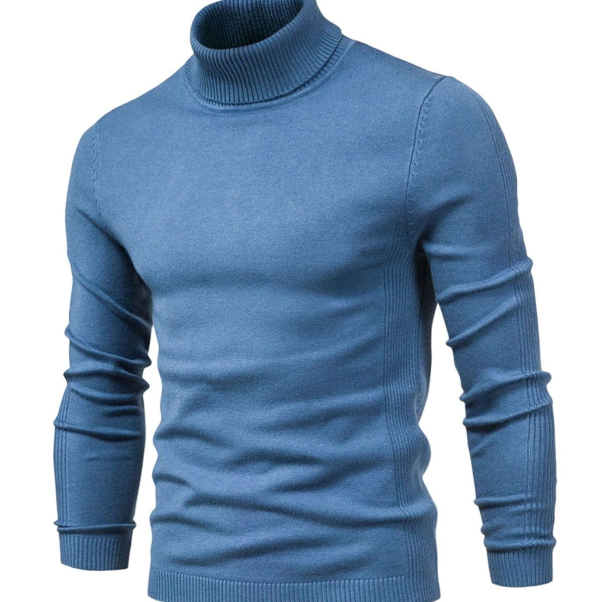 Pull à col roulé en maille - Maison Flavigny