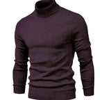 Pull à col roulé en maille - Maison Flavigny