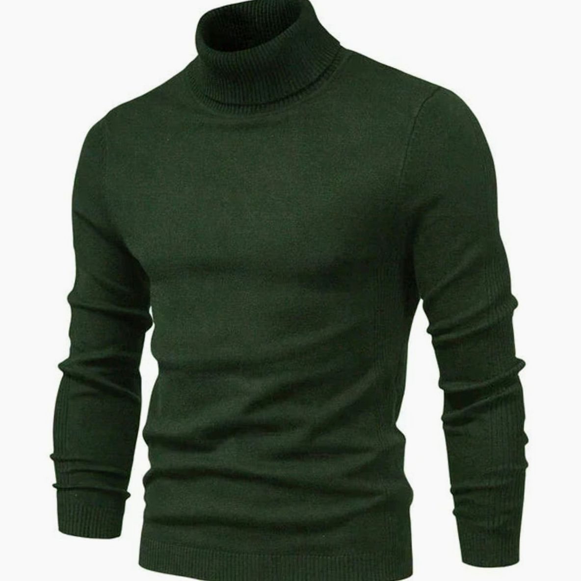 Pull à col roulé en maille - Maison Flavigny