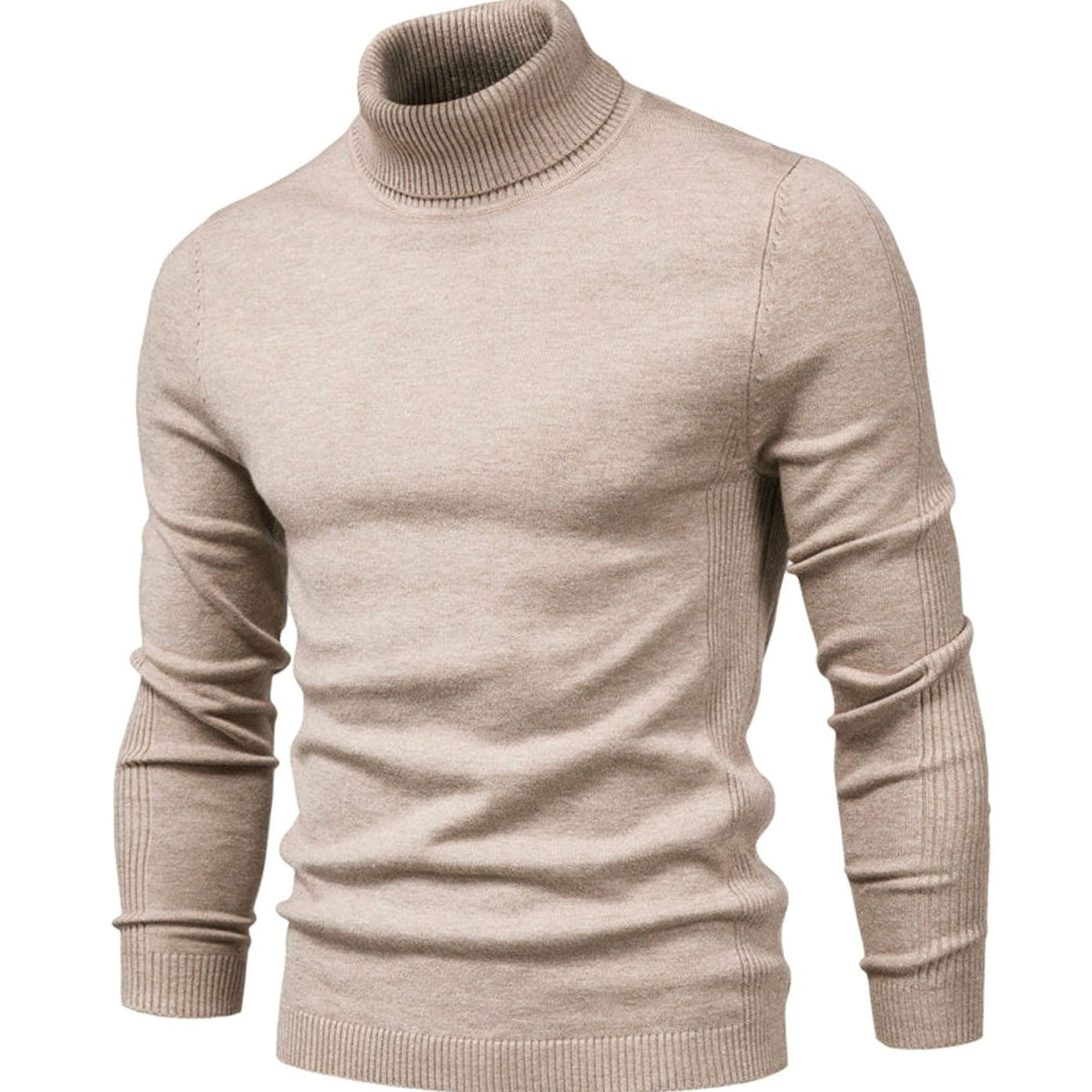 Pull à col roulé en maille - Maison Flavigny