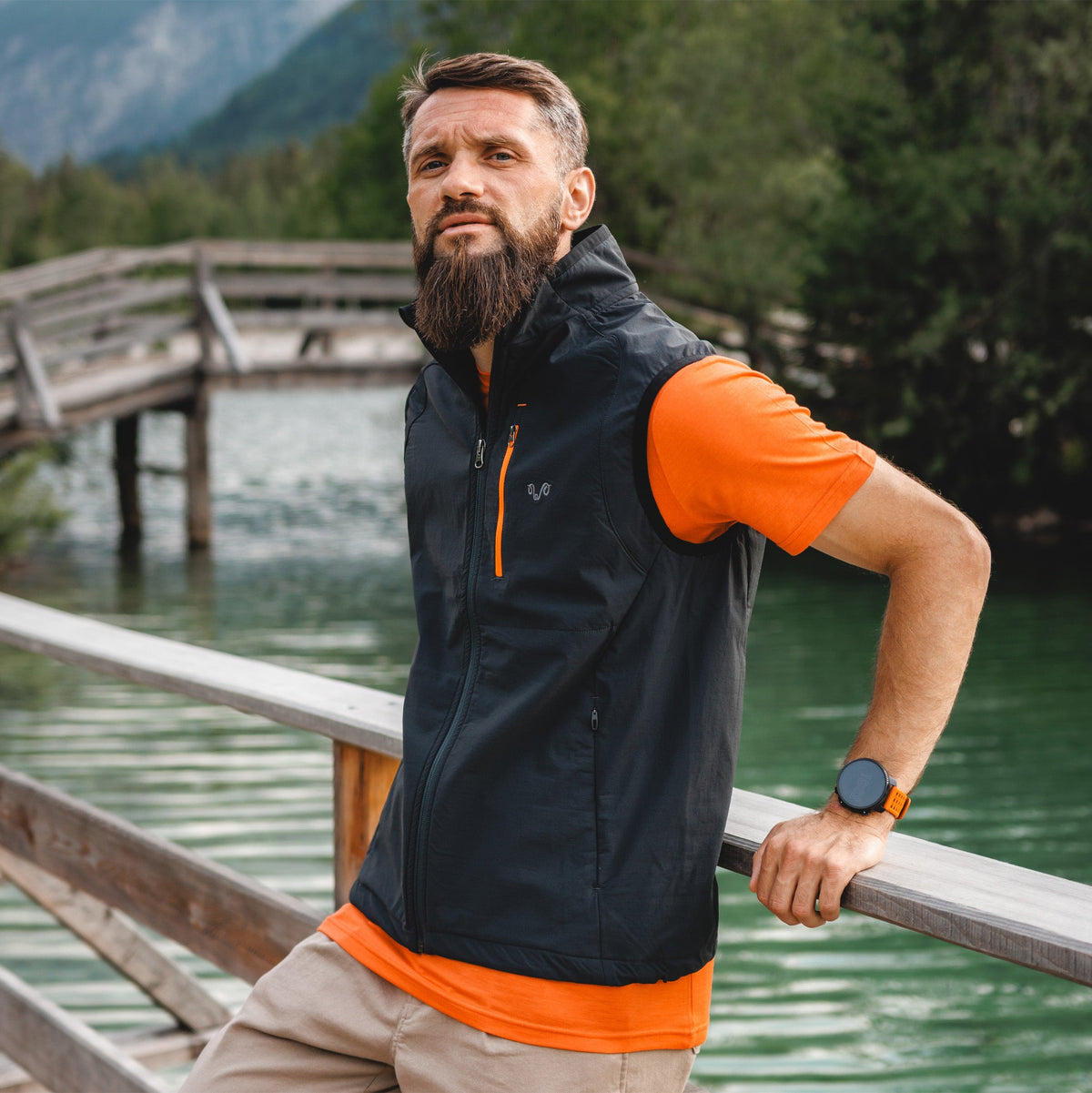 Gilet sans manches en laine mérinos Shield - Maison Flavigny