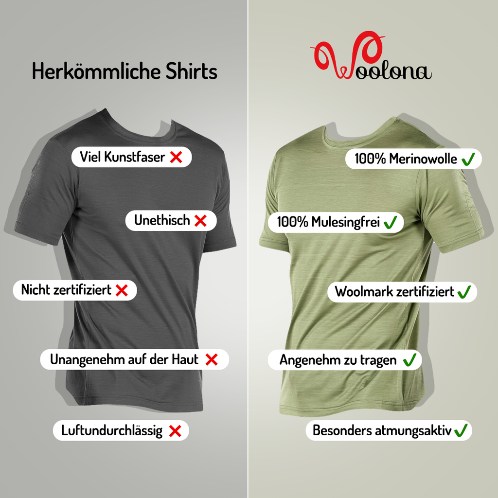 T-shirt en laine mérinos - Maison Flavigny
