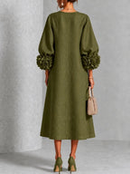 Robe midi fleurie Ivy - Maison Flavigny
