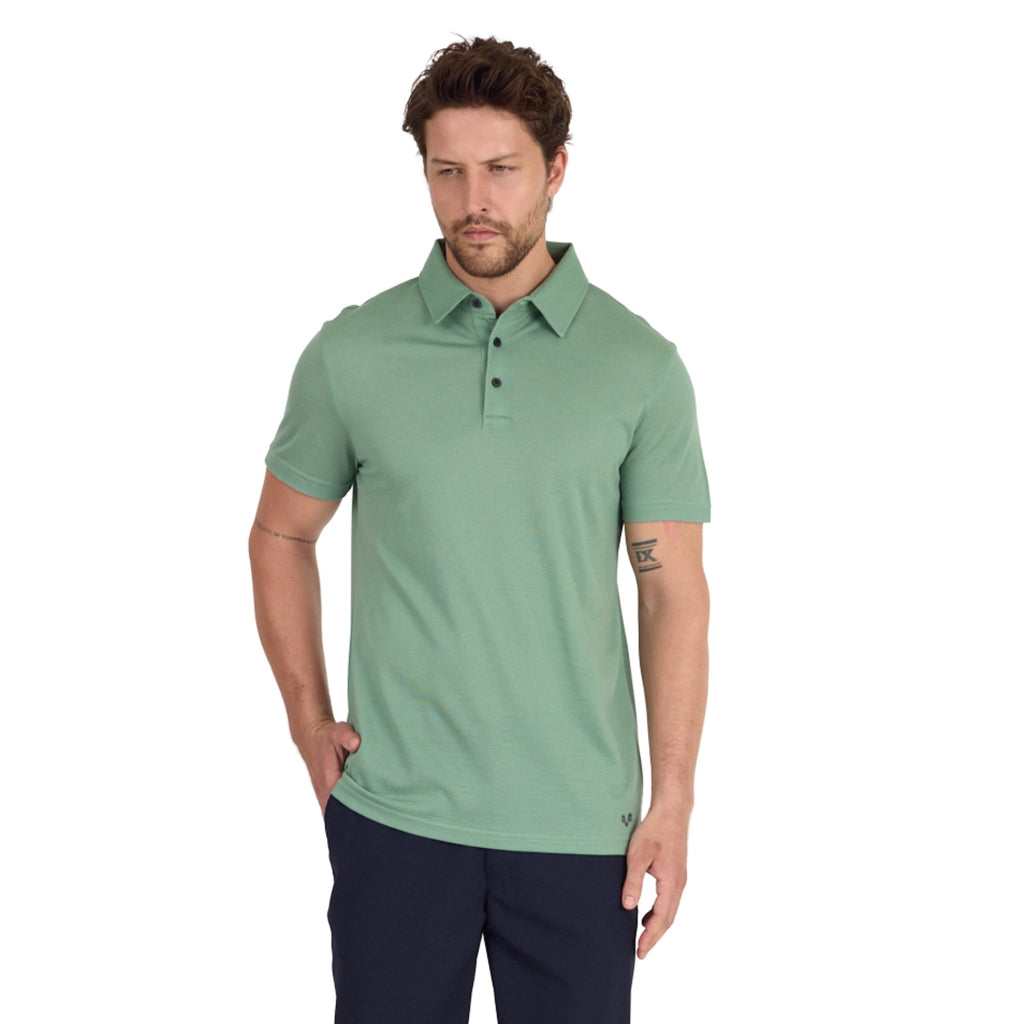 Polo décontracté en laine mérinos - Maison Flavigny