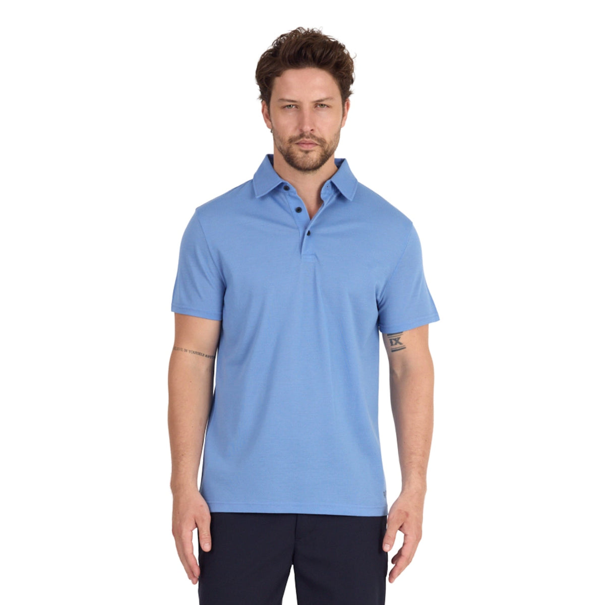 Polo décontracté en laine mérinos - Maison Flavigny