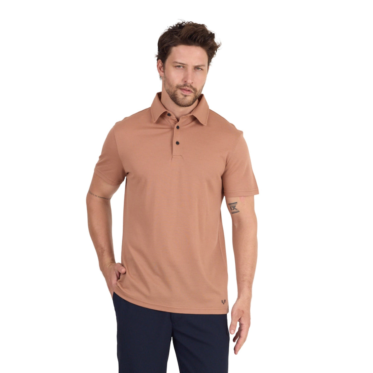 Polo décontracté en laine mérinos - Maison Flavigny