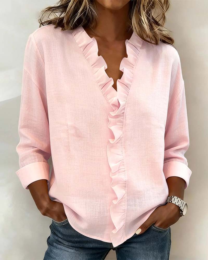 Blouse à volants Solange - Maison Flavigny