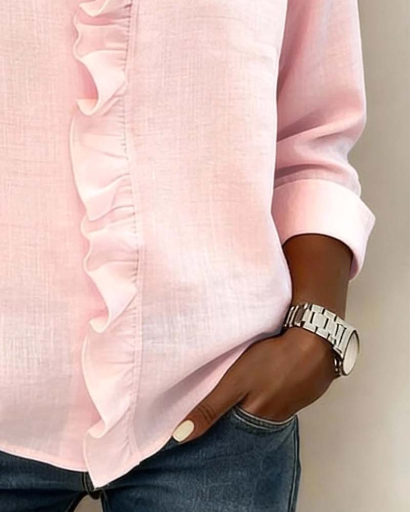 Blouse à volants Solange - Maison Flavigny