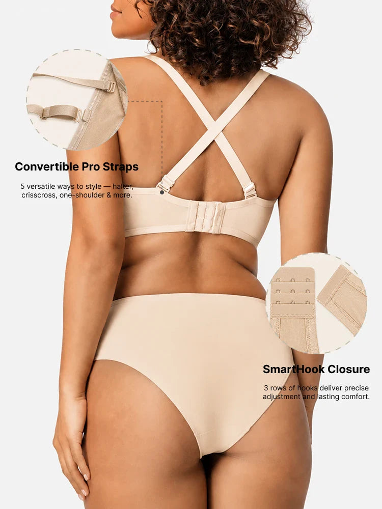 Soutien-gorge balconnet bandeau à armatures en tulle transparent